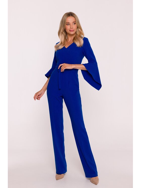 Stylove Stylove Kombinezon S416 Niebieski A-Line Fit