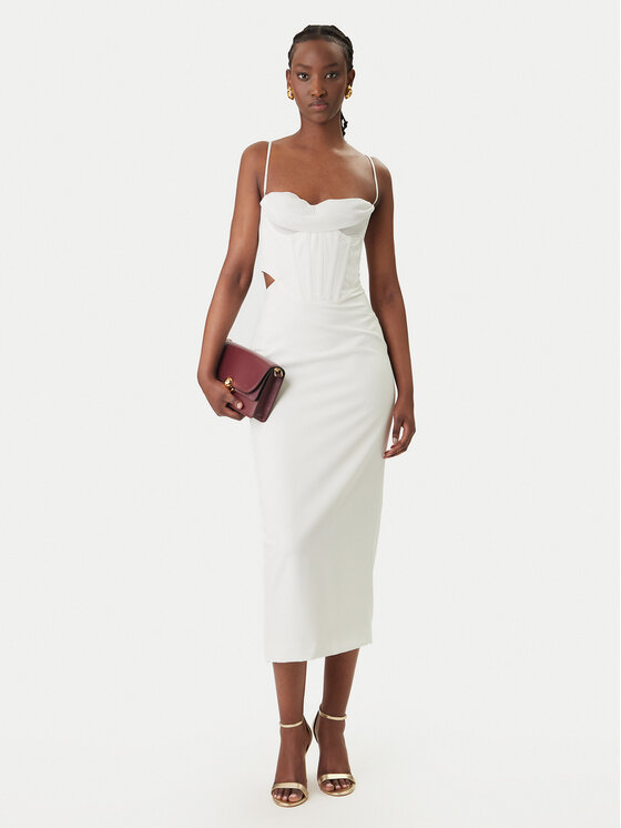 Bardot Bardot Koktélruha Martini 58535DB Fehér Slim Fit