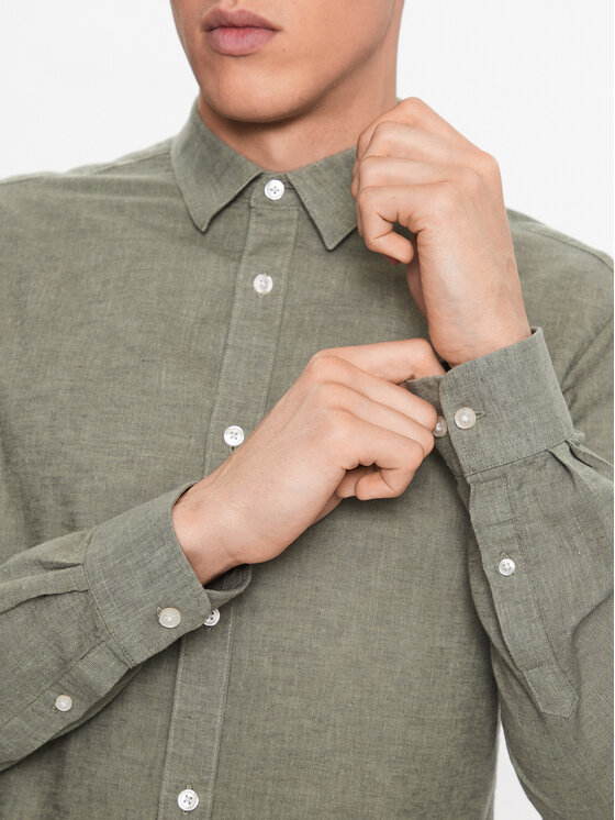 Only & Sons Only & Sons Cămașă 22012321 Verde Slim Fit