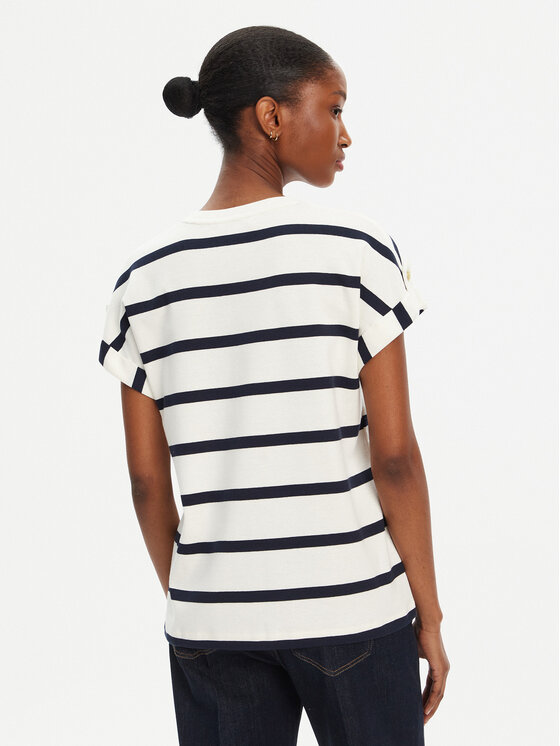 Tommy Hilfiger Tommy Hilfiger T-särk Gold Button WW0WW45628 Tumesinine Regular Fit