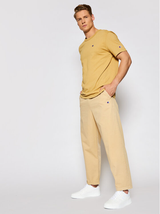 T-shirt Small C Logo 214674 Marrone Regular Fit