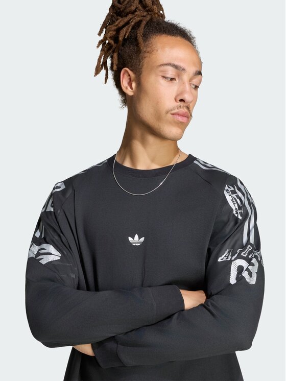 adidas adidas Longsleeve 171040 Czarny Loose Fit
