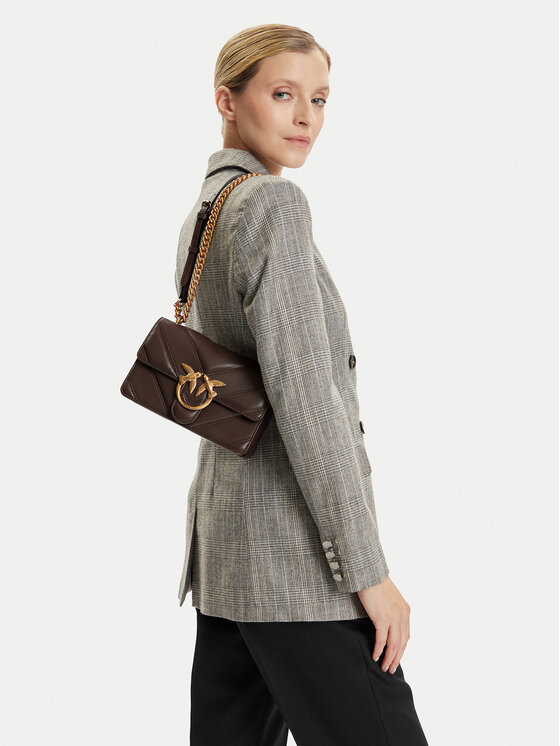 PINKO PINKO Handtasche Love One Mini Light Dc Al 25-26 PLTT 104550 A2OS Braun