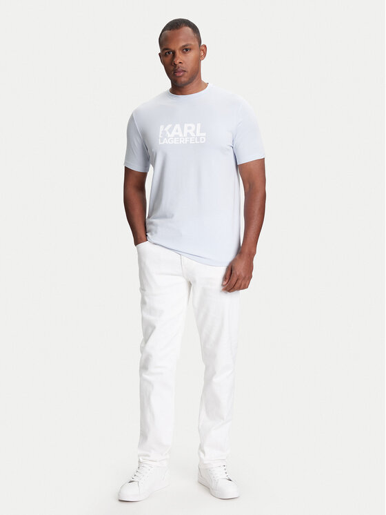 KARL LAGERFELD KARL LAGERFELD T-shirt 755087 553235 Svijetloplava Regular Fit