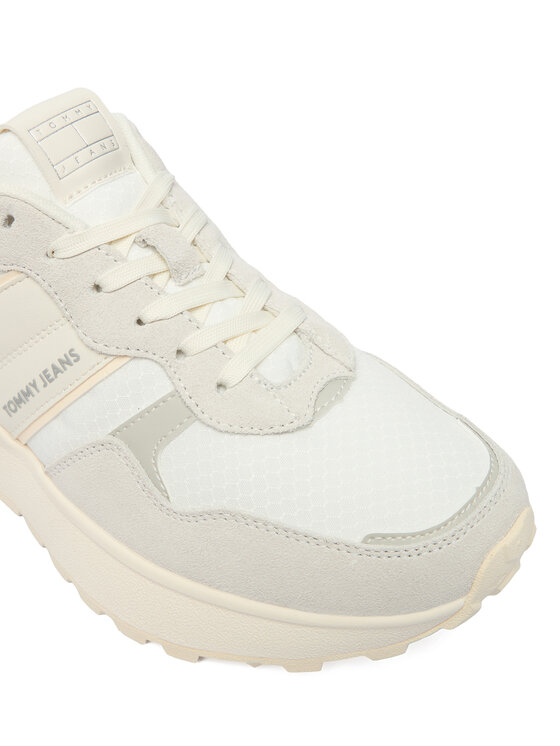 Tommy Jeans Tommy Jeans Sportcipők Tjw Cleated Runner Suede Mix EN0EN02921 Ekru