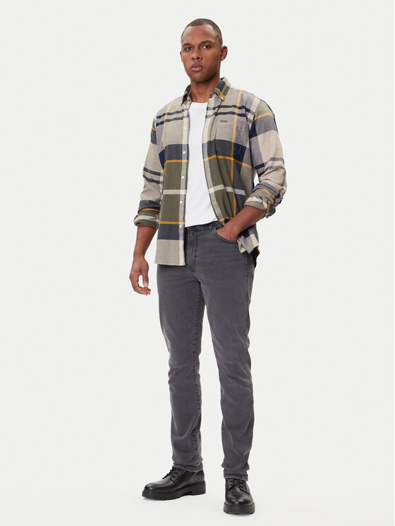 Wrangler Wrangler Дънки Larston 112362433 Сив Slim Fit