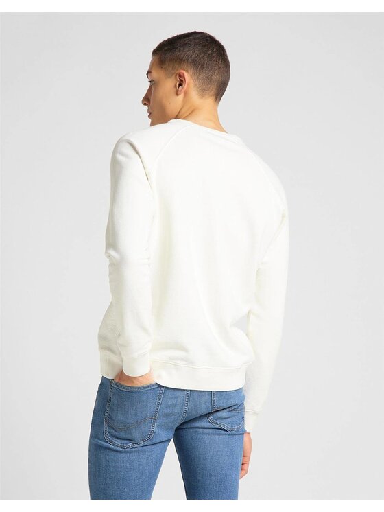 Lee Lee Felpa RAGLAN GRAPHIC SWS Bianco Regular Fit
