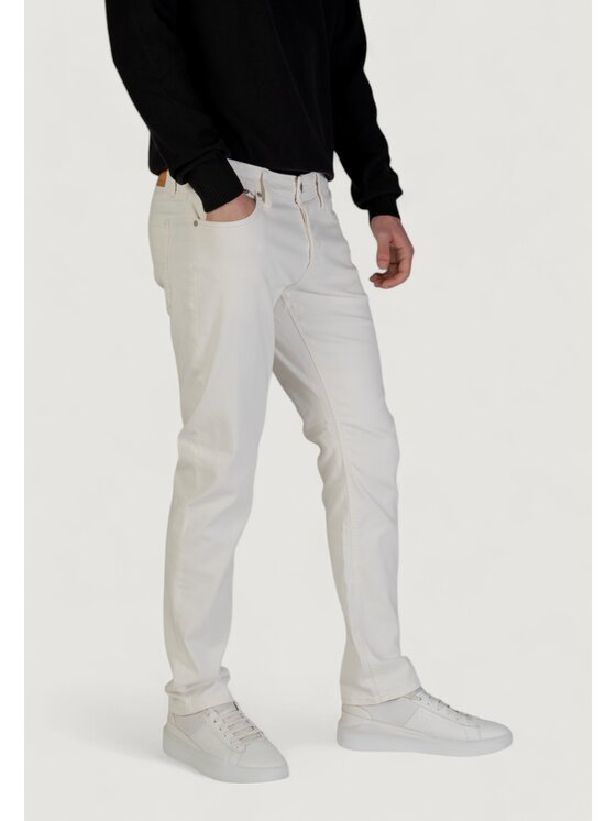 Jack&Jones Jack&Jones Τζιν JJIGLENN JJORIGINAL SQ 912 SN Λευκό Original Fit