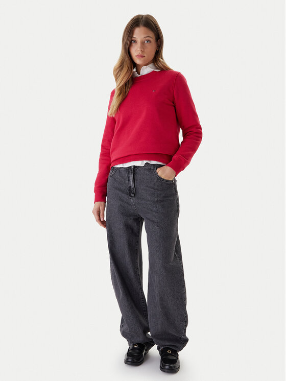Tommy Jeans Tommy Jeans Суитшърт Flag DW0DW19959 Розов Regular Fit