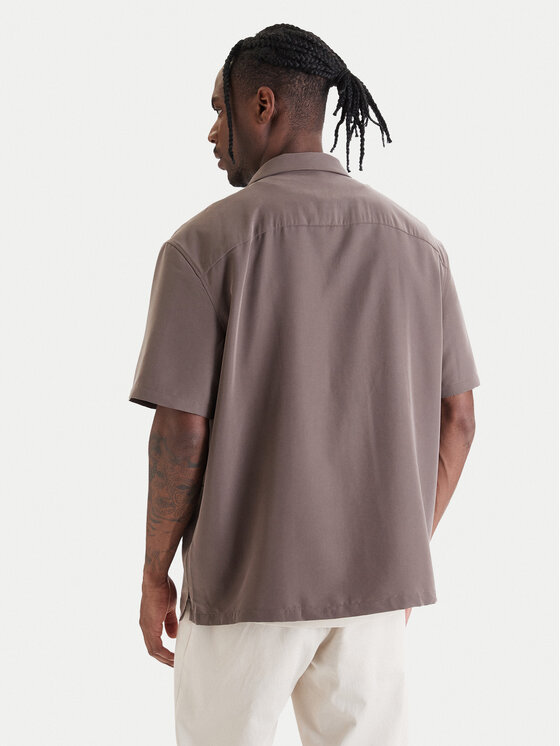 Calvin Klein Calvin Klein Marškiniai LV04LF114G Ruda Relaxed Fit