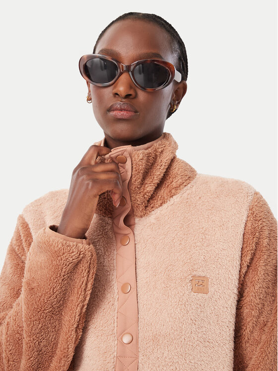 Billabong Billabong Fleecová mikina EBJPF00141 Tmavo béžová Relaxed Fit