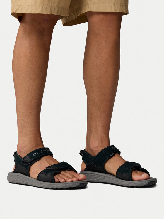 Columbia Columbia Sandały Konos Hiker 2-Strap 2121561 Czarny