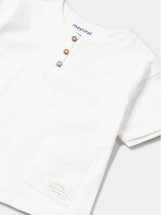 Mayoral Mayoral T-krekls 1016 Balts Regular Fit