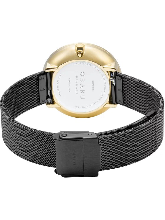 Obaku Obaku Ρολόι V289LHGBMB Μαύρο