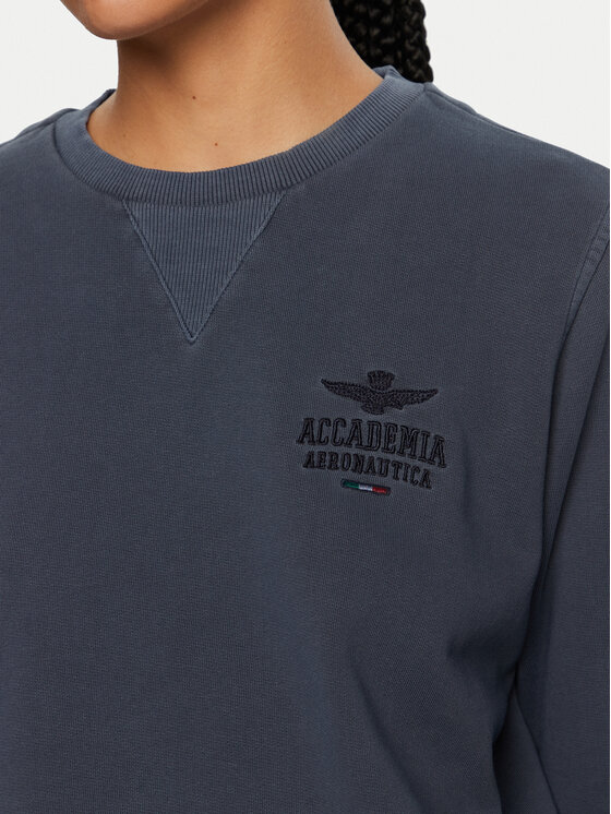 Aeronautica Militare Aeronautica Militare Majica dugih rukava 242FE1924DF560 Tamnoplava Regular Fit