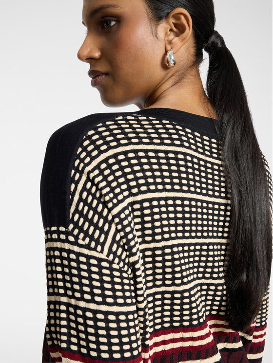 Elena Mirò Elena Mirò Sweter M051Z000813N0C1 Bordowy Boxy Fit