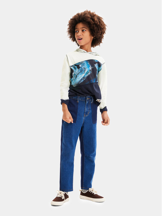 Desigual Desigual Felpa 23WBTK06 Écru Regular Fit