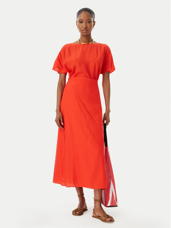 LOLA CASADEMUNT LOLA CASADEMUNT Ikdienas kleita MS2616020 Sarkans Regular Fit