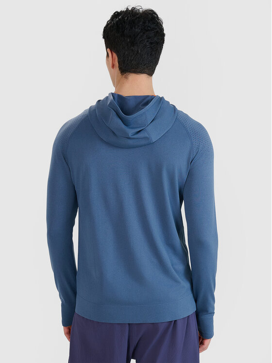 4F 4F Bluza BLAST Granatowy Slim Fit