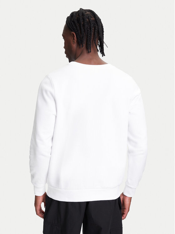 Kappa Kappa Felpa Authentic Nymphe 321Y1MW Bianco Comfort Fit