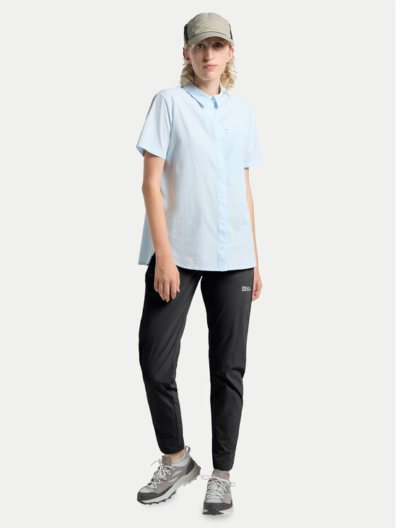 Jack Wolfskin Jack Wolfskin Pohodne hlače Hikeout A63927 Črna Regular Fit