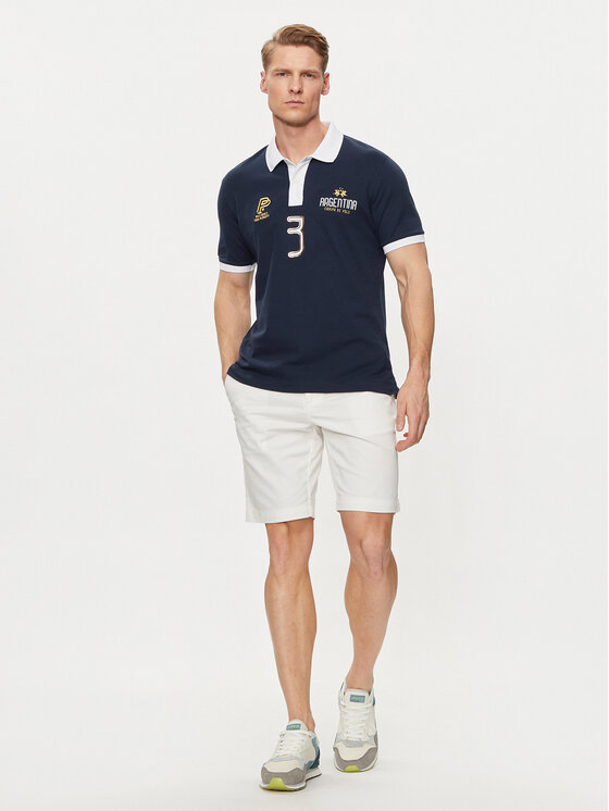 La Martina La Martina Poloshirt YMP305 PK001 Dunkelblau Regular Fit