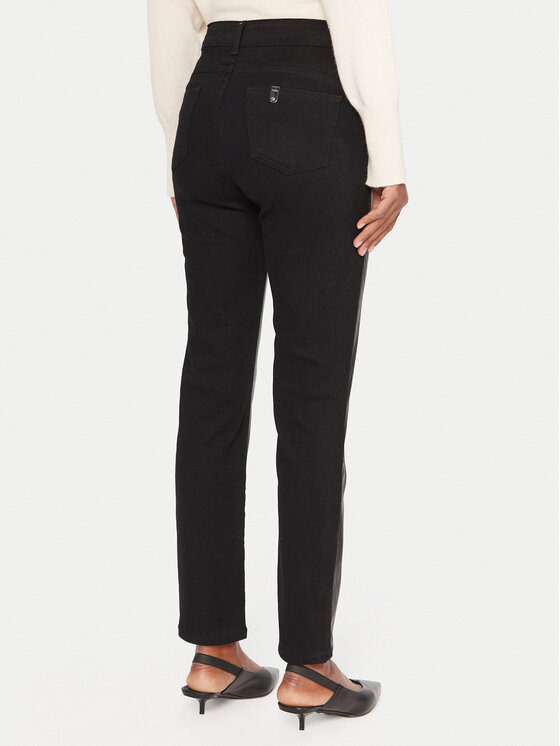 Liu Jo Liu Jo Панталони от имитация на кожа UF5035 E0747 Черен Skinny Fit