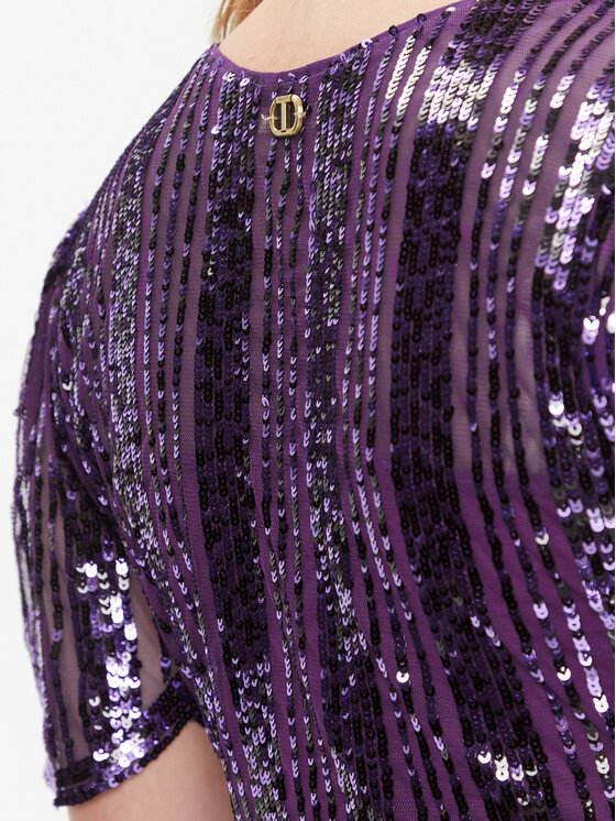 TWINSET TWINSET Kokteiļkleita 232TT2050 Violets Slim Fit
