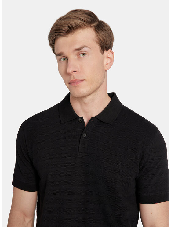 Pako Lorente Pako Lorente Polo P25WF-TX-001 Czarny Classic Fit
