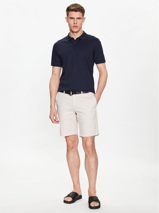 Calvin Klein Calvin Klein Polo marškinėliai K10K111657 Tamsiai mėlyna Slim Fit