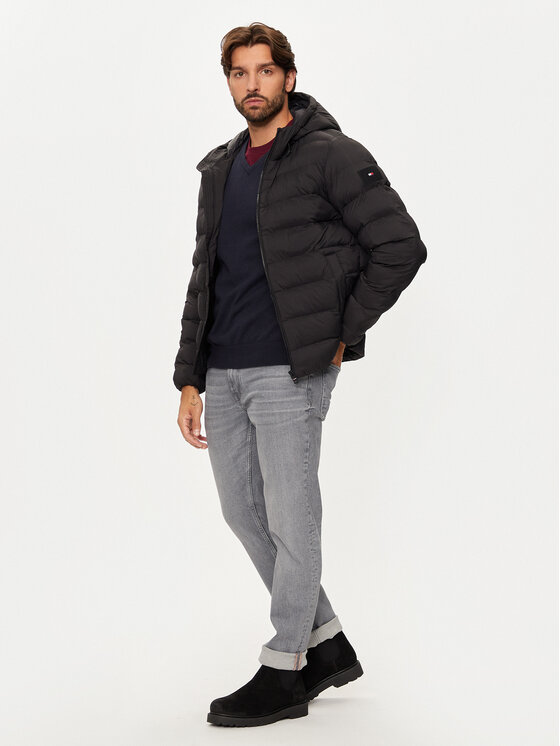 Tommy Hilfiger Tommy Hilfiger Зимно яке MW0MW37257 Черен Regular Fit
