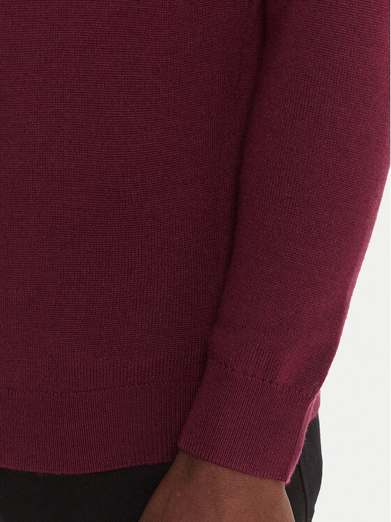 KARL LAGERFELD KARL LAGERFELD Bluză cu gât 655058 554399 Vișiniu Regular Fit