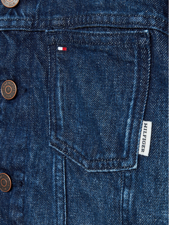 Tommy Hilfiger Tommy Hilfiger Τζιν μπουφάν Oversized Trucker Bleach KB0KB08135 Μπλε Regular Fit