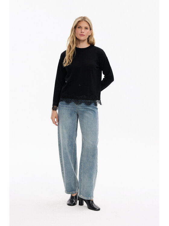 Deni Cler Milano Deni Cler Milano Sweter T-DC-S470-F5-90-90-1 Czarny Regular Fit