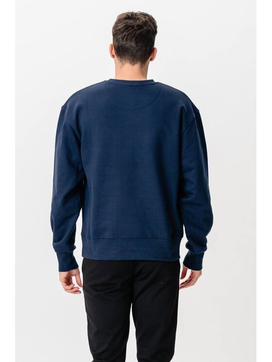 TeeShoppen TeeShoppen Sweter 'Basic Collection' Granatowy Regular Fit