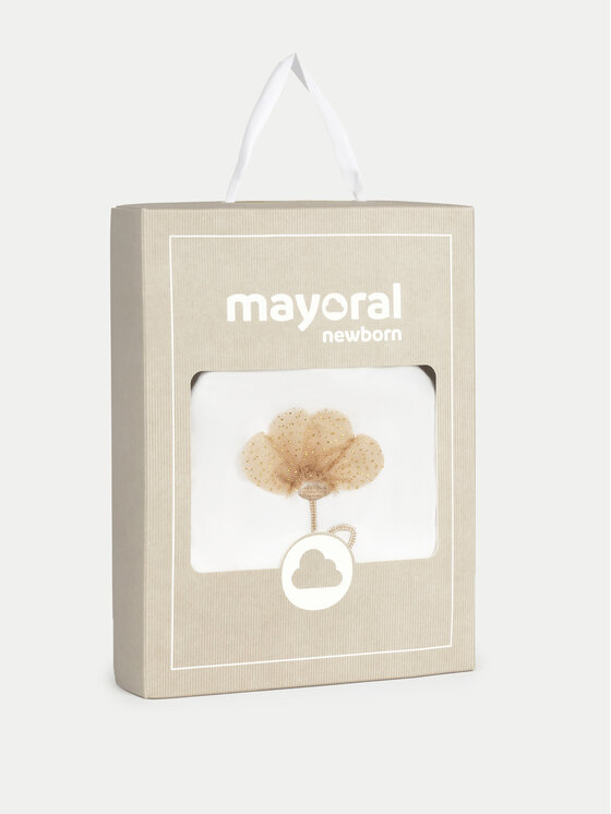 Mayoral Mayoral Elegantna obleka 1756 Bela Regular Fit
