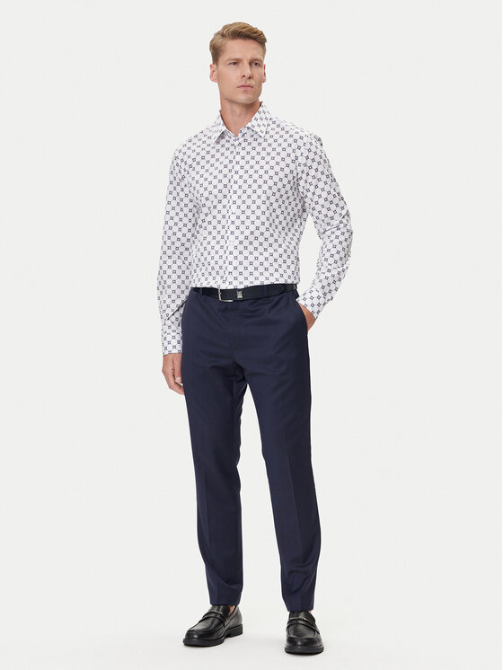 JOOP! JOOP! Camicia 17 JSH-63Pierce 30047175 Écru Slim Fit