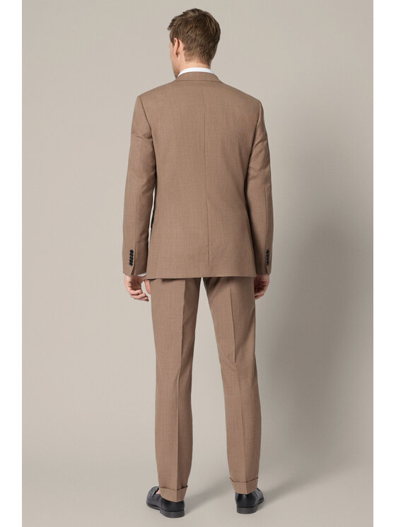 Lancerto Lancerto Garnitur Getafe GA073126000010 Brązowy Slim Fit