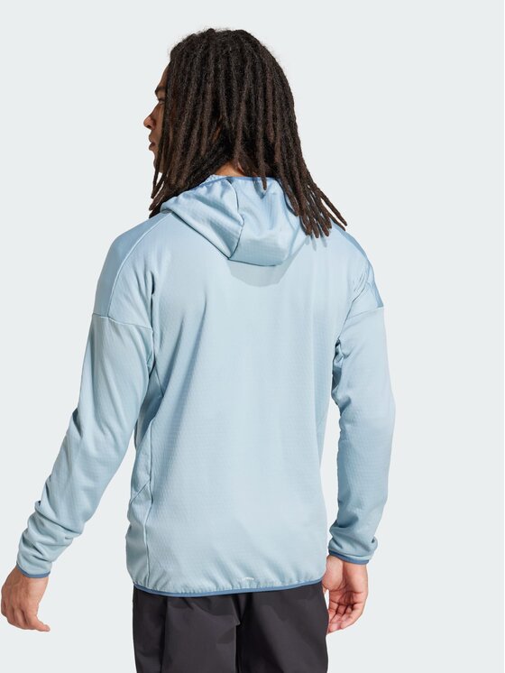 adidas adidas Bluza techniczna Terrex Xperior Climawarm Light Fleece Szary Slim Fit