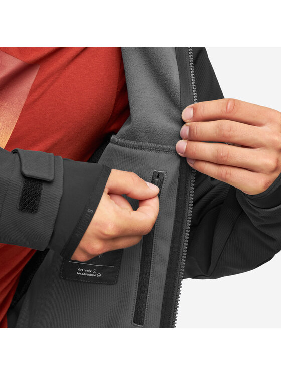 Alpinus Alpinus Kurtka softshell Pelat Czarny Regular Fit