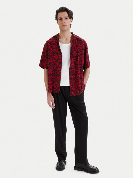 HUGO HUGO Košeľa Espino 50560596 Červená Relaxed Fit
