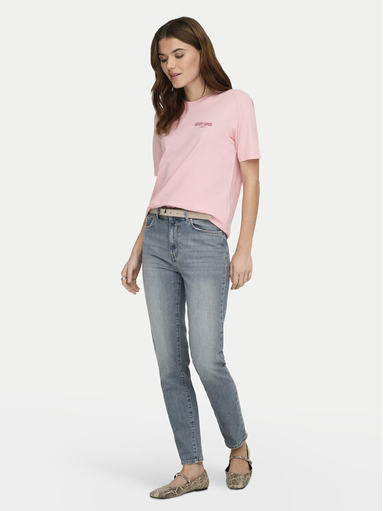 ONLY ONLY T-krekls Lucy 15367829 Sarkans Regular Fit