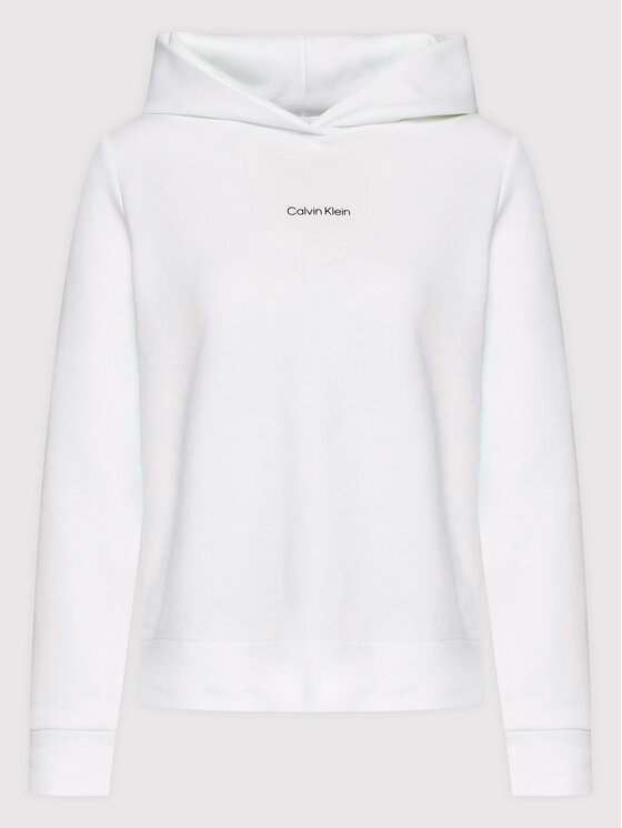 Calvin Klein Calvin Klein Bluza Micro Logo Essential K20K203868 Biały Regular Fit