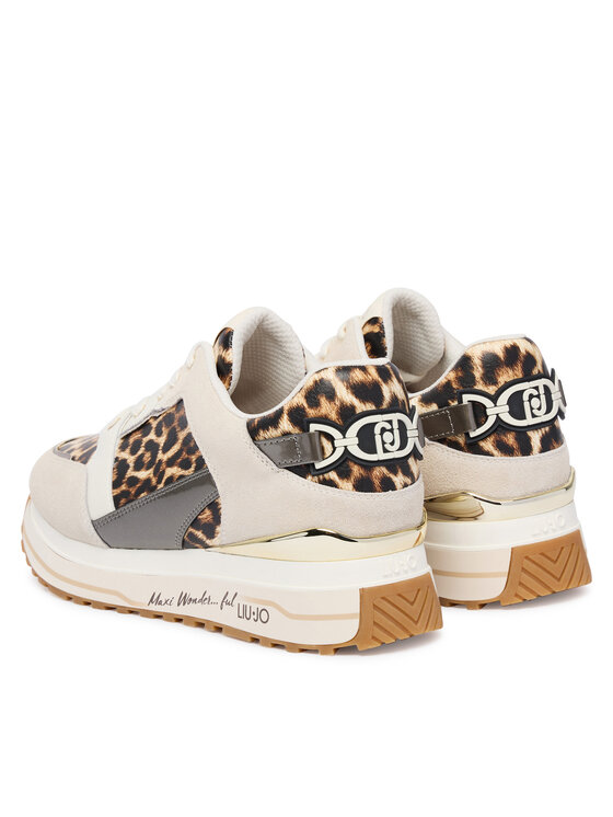 Liu Jo Liu Jo Sneakersy Maxi Wonder 91 BA6011 PX811 Béžová