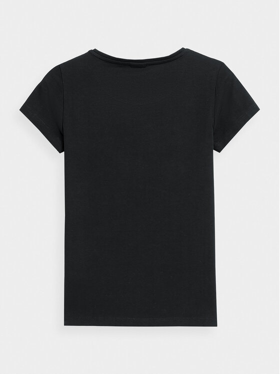4F 4F Tricou 4FAW23TTSHF0907 Negru Slim Fit