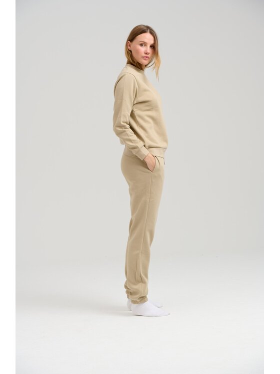 TeeShoppen TeeShoppen Joggery Podstawowe spodnie dresowe Beżowy Regular Fit