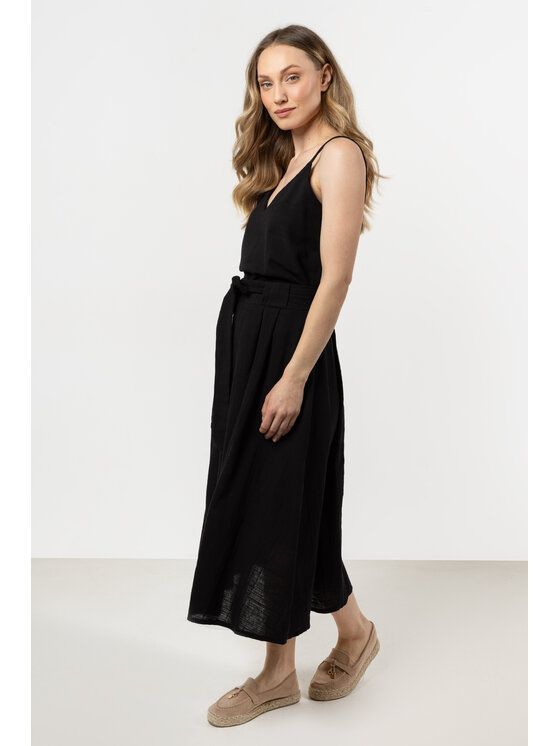 Awama Awama Spódnica A723 Czarny Basic Fit