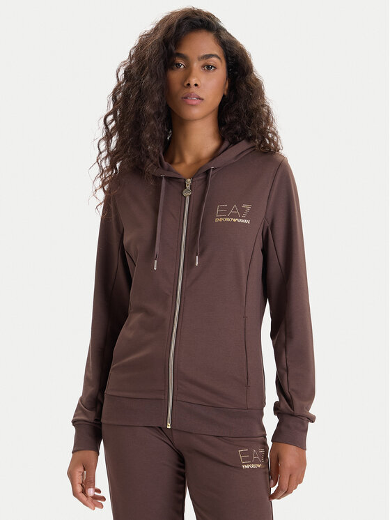 EA7 Emporio Armani EA7 Emporio Armani Tepláková souprava 8NTV51 TJ9RZ U6063 Hnědá Regular Fit