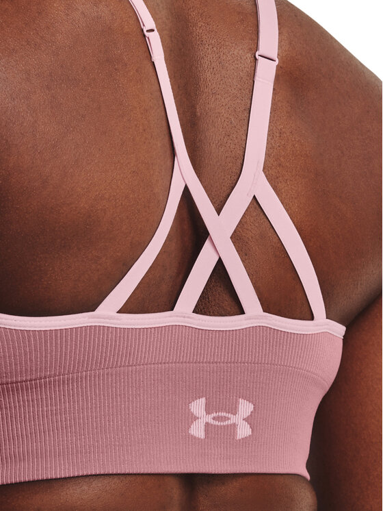 Under Armour Under Armour Reggiseno sportivo UA Seamless Low Long Rib 1373870 Rosa