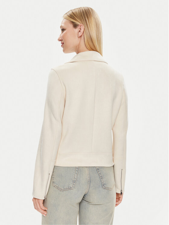 s.Oliver s.Oliver Jacke aus Kunstleder 2141140 Écru Regular Fit
